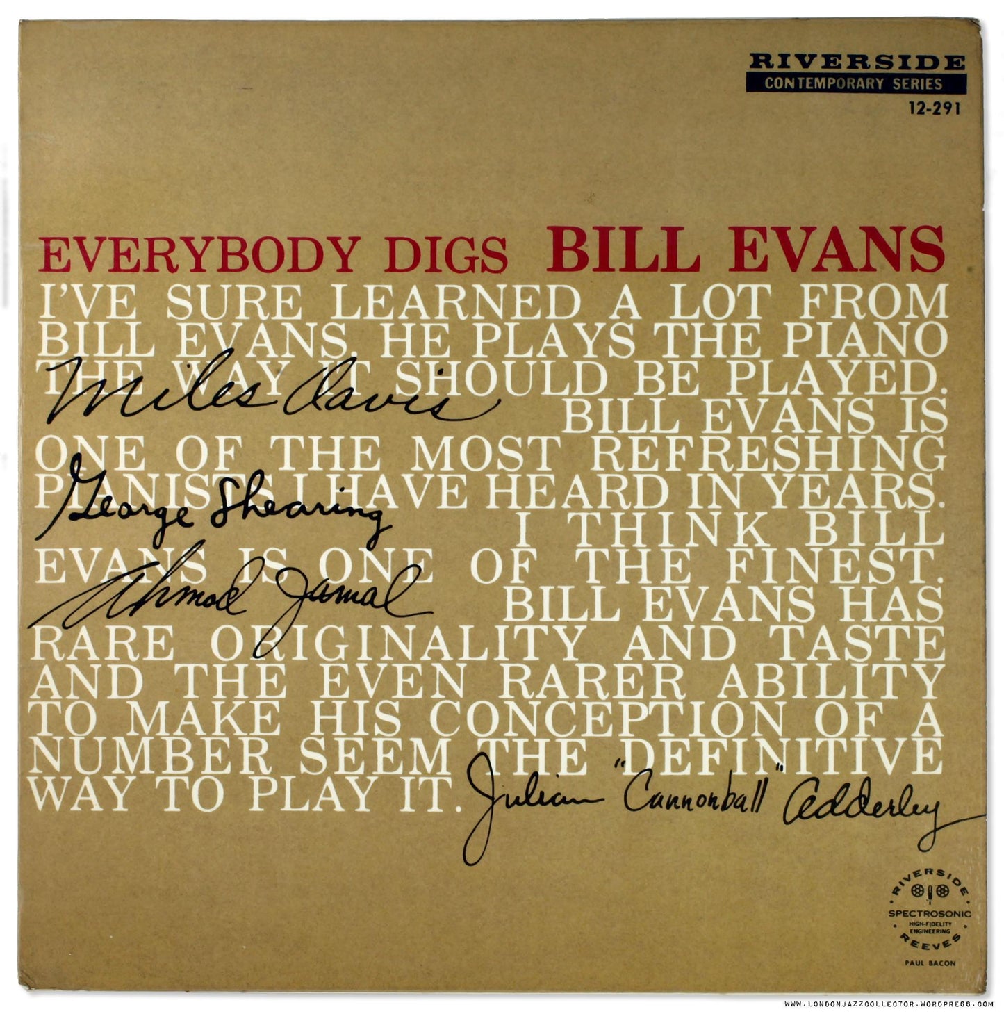 Bill Evans / Everybody Digs