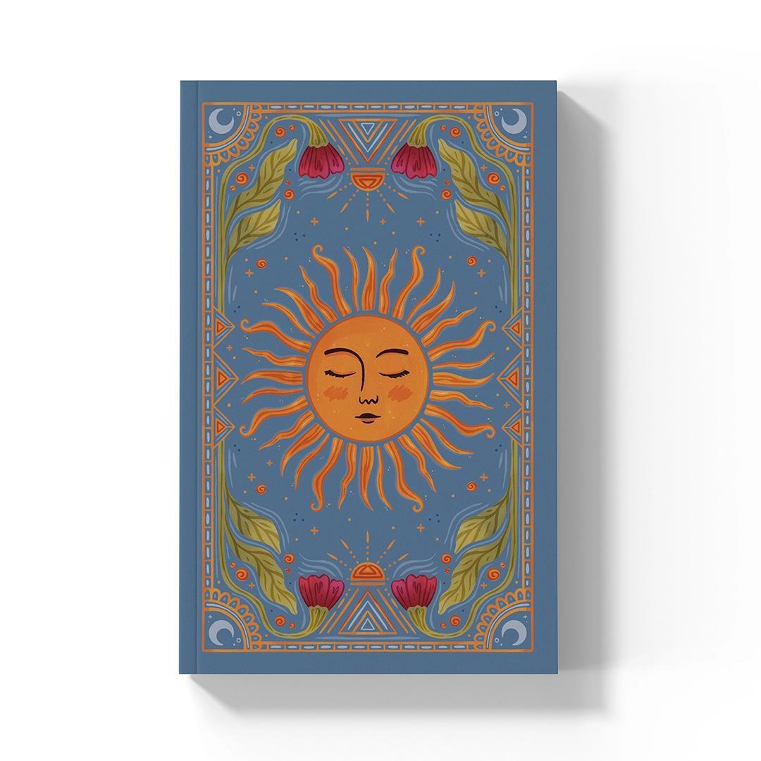 Sun Tarot Soft Touch Classic Layflat Notebook