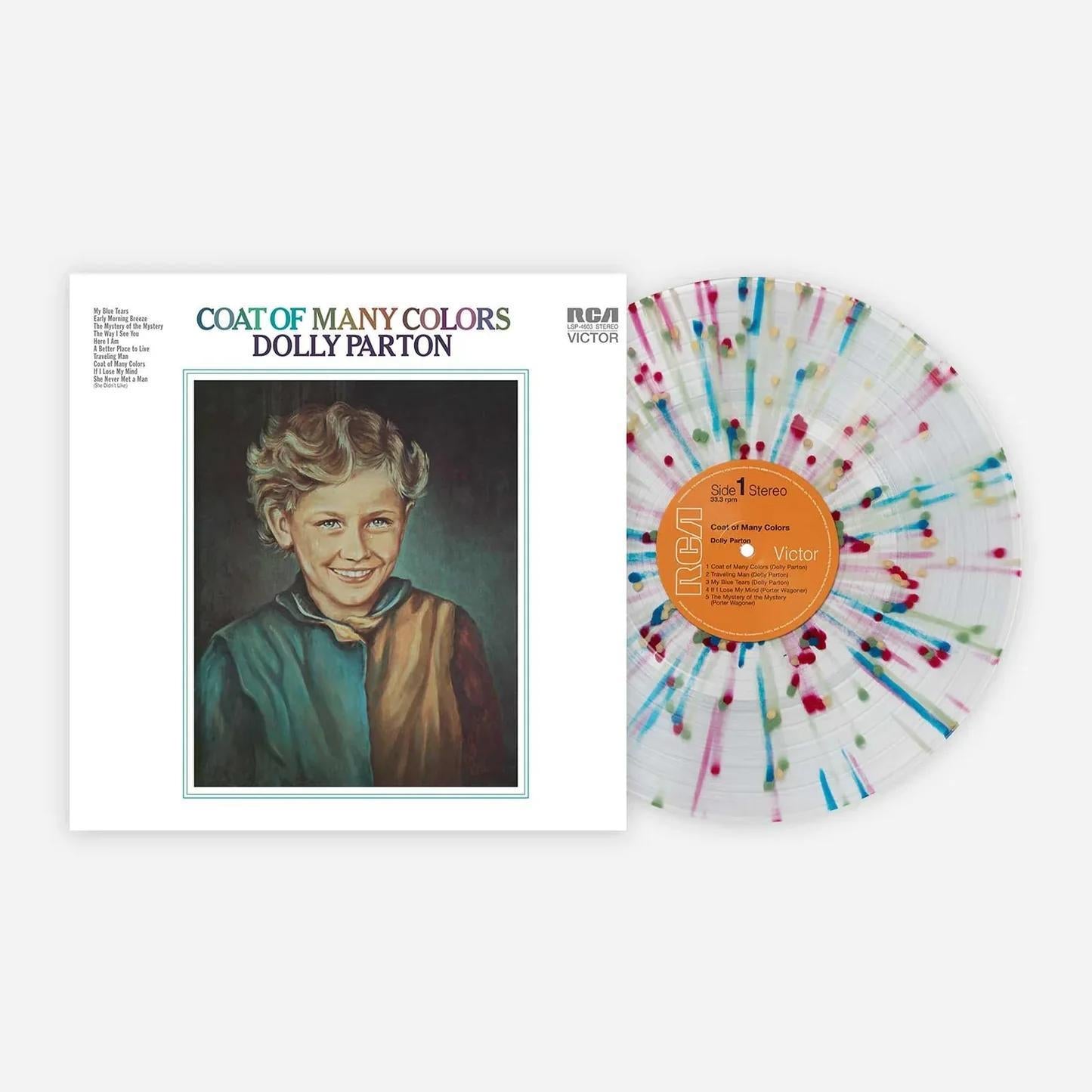 Dolly Parton / Coat of Many Colors (Rainbow Splatter Vinyl)