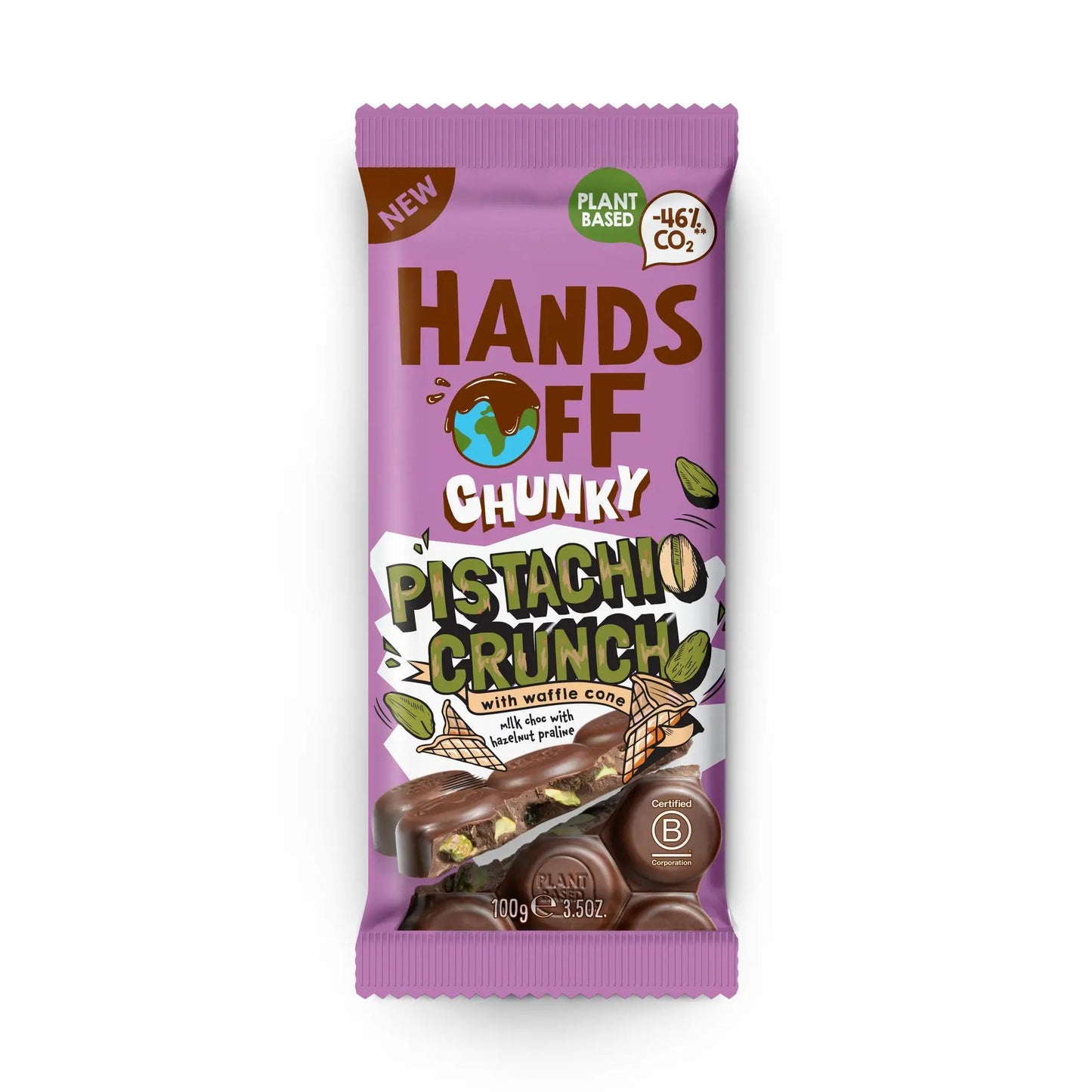 Hands Off Chunky Pistachio Crunch Bar, 3.5 oz.