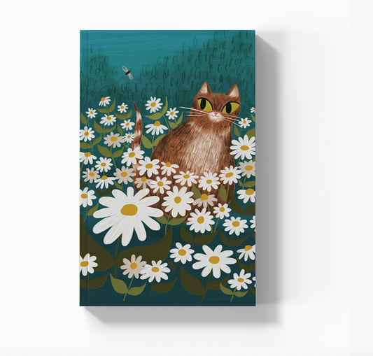 Daisy Cat Classic Layflat Notebook Journal