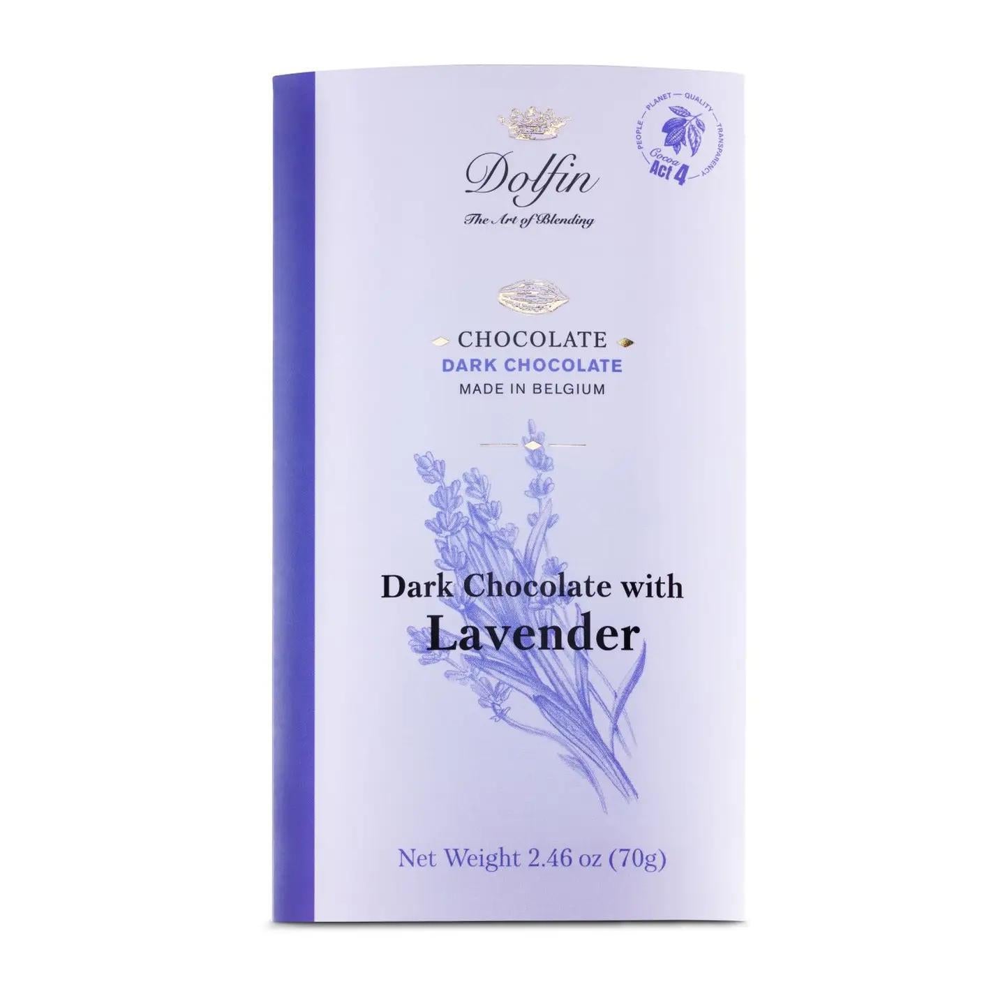 Dolfin Dark Bar w/ Lavender 60% Cocoa