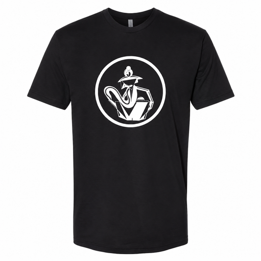 Black ZuZu's Silver Logo T-shirt