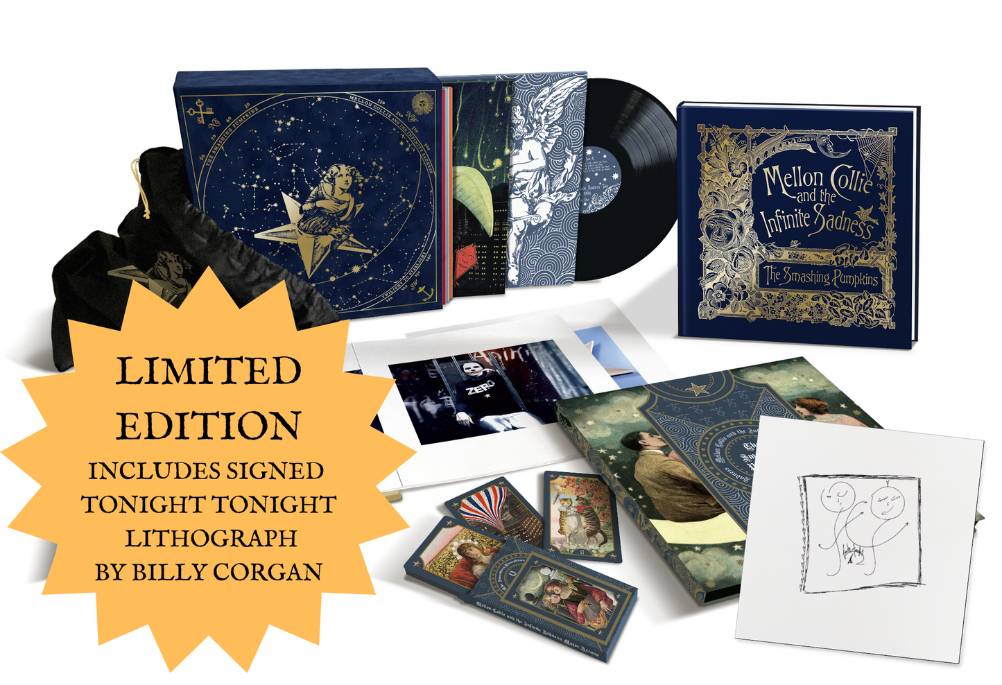 Mellon Collie And The Infinite Sadness 30th Anniversary Edition Super Deluxe 6LP WITH AUTOGRAPHED LITHOGRAPH
