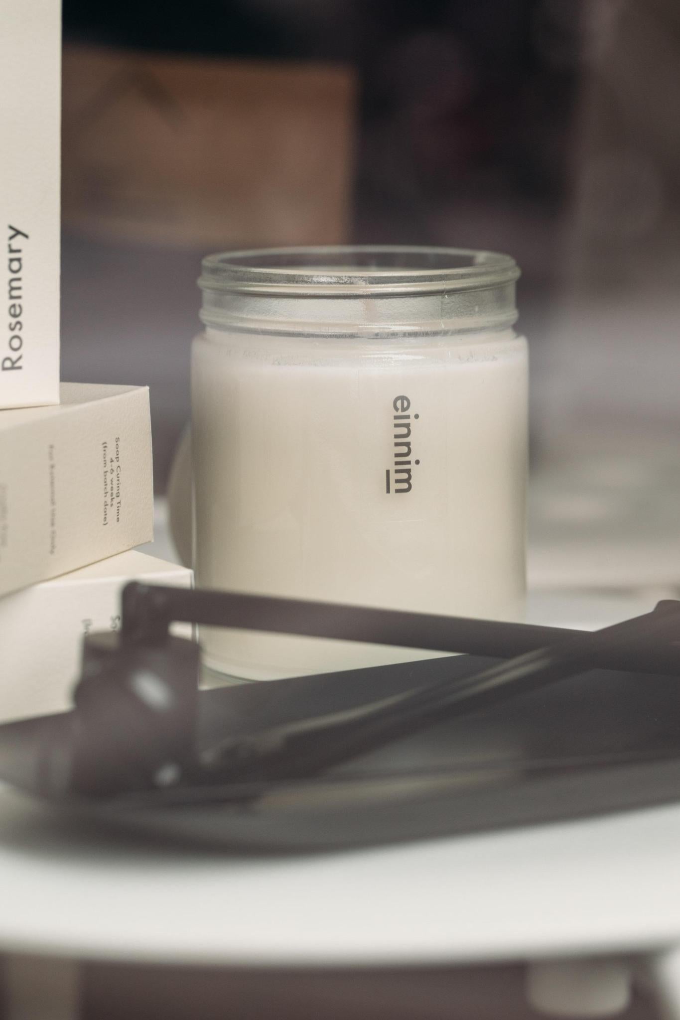 Einnim Jasmine + Patchouli Soy Wax Candle